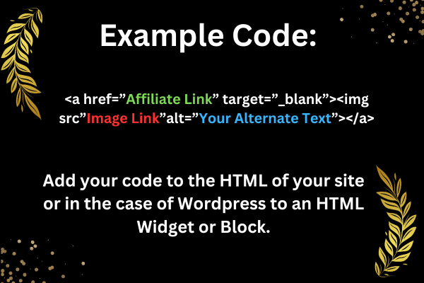Example of HTML Banner Code