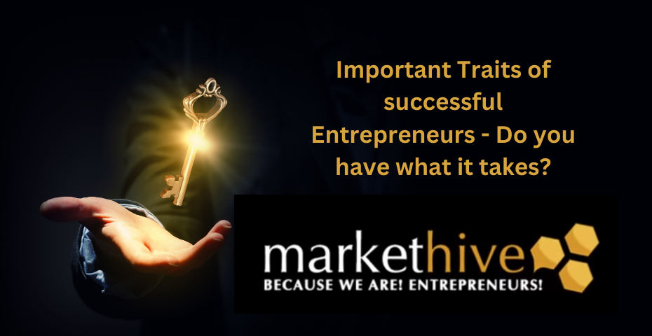 Important Traits of successful Entrepreneurs - Do you have what it takes?