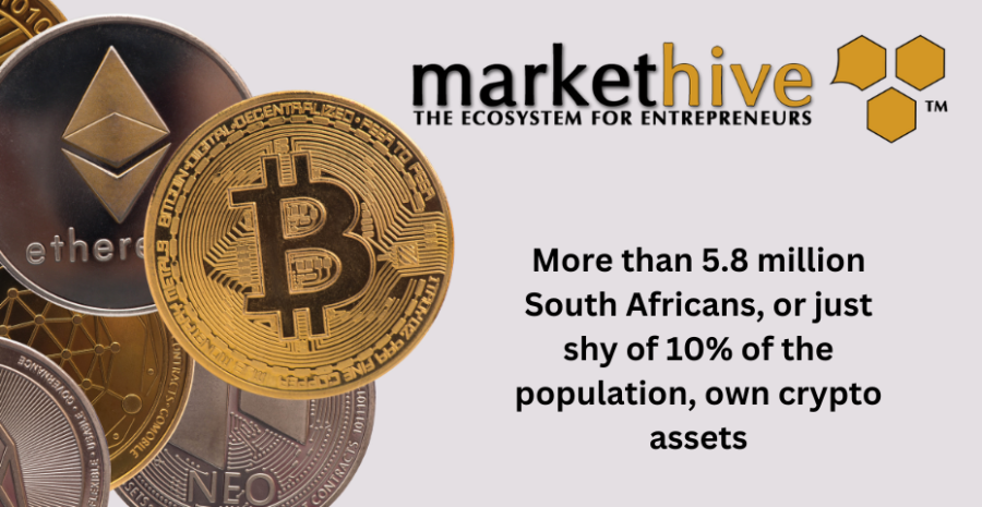 More than 5.8 million South Africans, or just shy of 10% of the Population, Own Crypto Assets