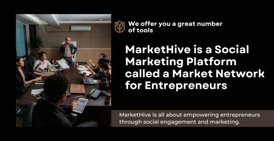 MarketHive is a Social Marketing Platform called a Market Network for Entrepreneurs