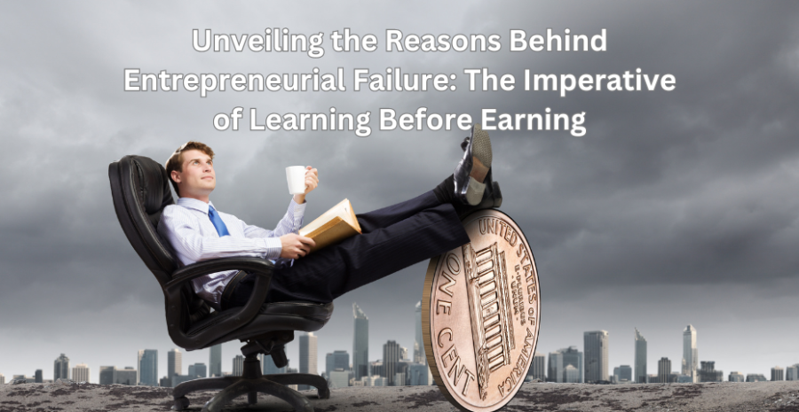 Unveiling the Reasons Behind Entrepreneurial Failure: The Imperative of Learning Before Earning