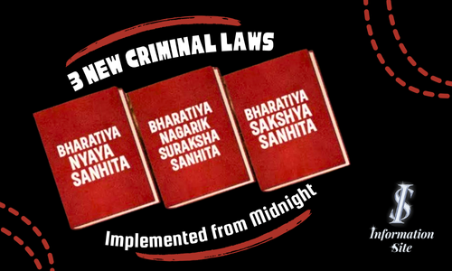 3 New criminal laws are implemented from midnight - INFORMATION SITE