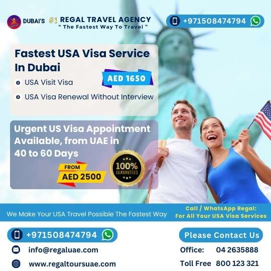 USA Visit Visa From Dubai | US Visa Appointment Dubai