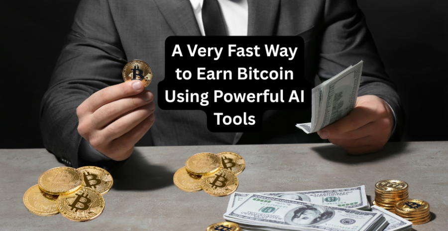 A Very Fast Way to Earn Bitcoin Using Powerful AI Tools