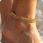 Cuban link anklet women