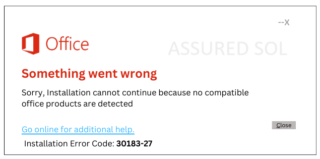Troubleshoot to fix Office Error Code 30183–27 | by Leoodaniel | Jun, 2025 | Medium