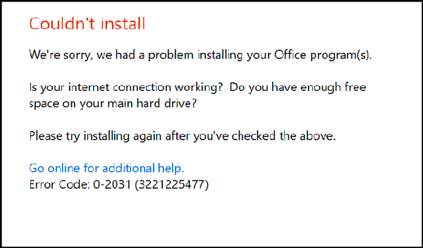 [Fixed] Error Code 0–2031 in Microsoft office | by Leoodaniel | Jun, 2025 | Medium