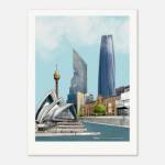 City name wall art print