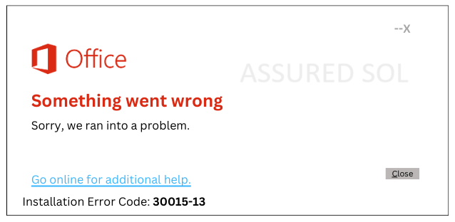 Troubleshooting Error Code 30015–13 in Microsoft Office | by Leoodaniel | Jun, 2025 | Medium