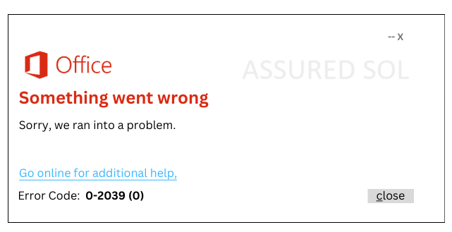 Resolving Installation Error Code 0–2039–0 in Microsoft Office | by Leoodaniel | Jul, 2025 | Medium