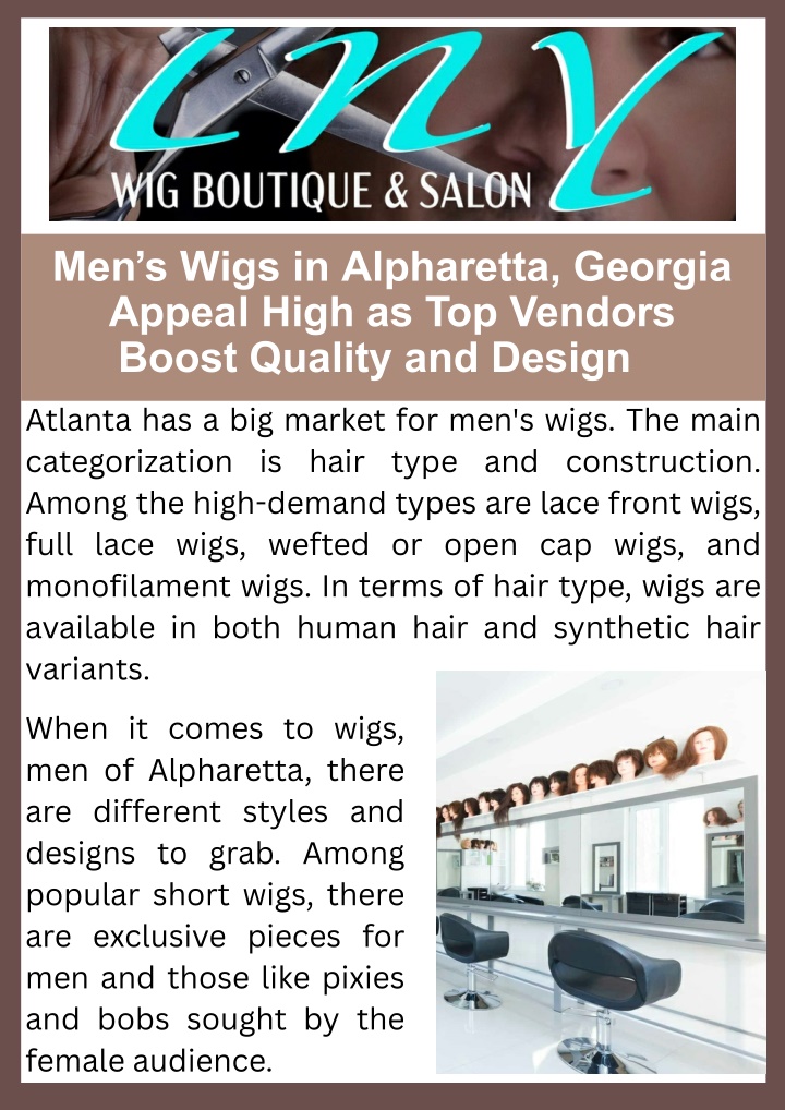 PPT - Men’s Wigs in Alpharetta, Georgia Appeal High as Top Vendors Boost Quality and Design PowerPoint Presentation - ID:14454794