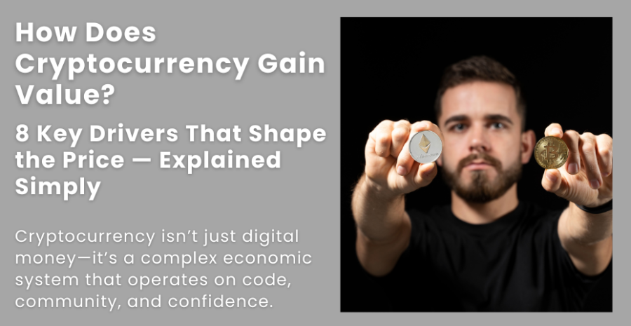 How Does Cryptocurrency Gain Value? 8 Key Drivers That Shape the Price - Explained Simply