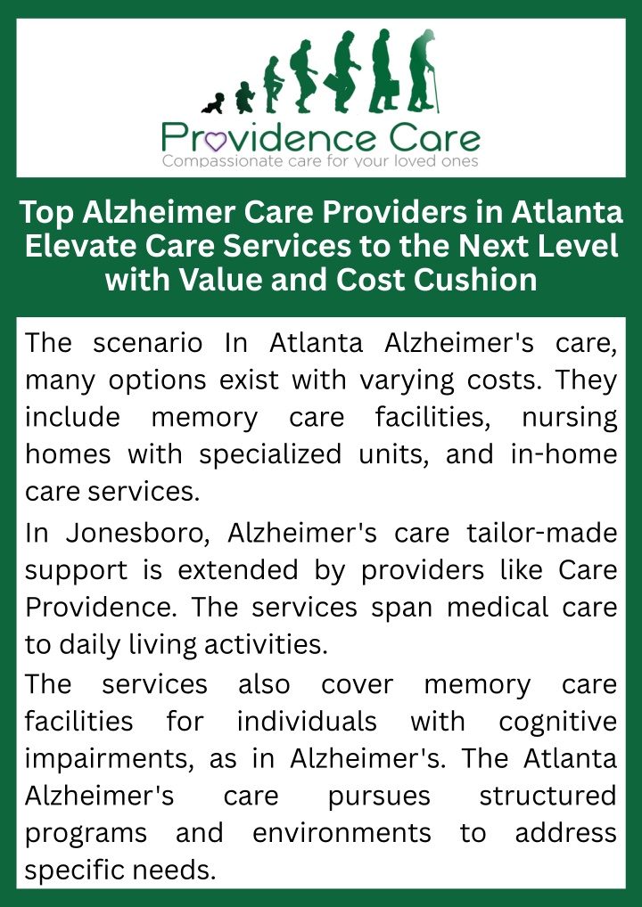 PPT - Top Alzheimer Care Providers in Atlanta Elevate Care Services to the Next Level with Value and Cost Cushion PowerPoint Presentation - ID:14545405