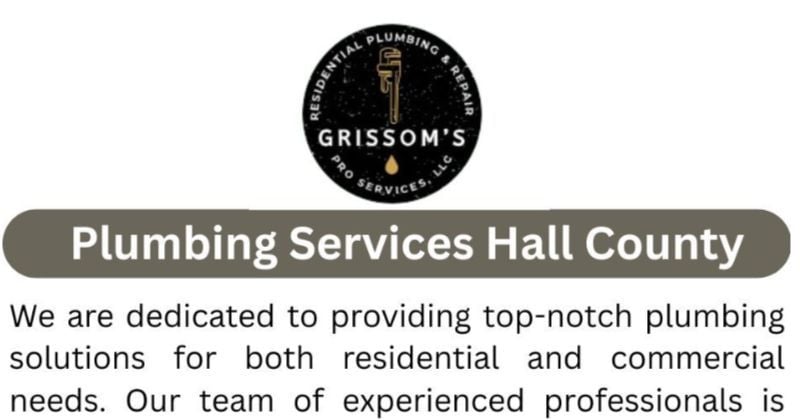 Plumbing Services Hall County