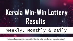 Win Win W-820 Lottery Result Today