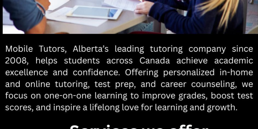 High School Tutors Edmonton by Mobile Tutor - Infogram