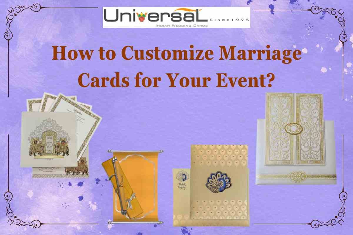 How to Customise Marriage Cards for Your Event?
