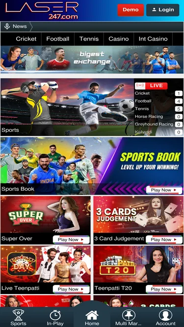 Laser247 – Sports Betting, Casino Games & Instant Withdrawals