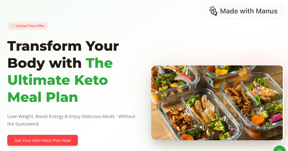 The Ultimate Keto Meal Plan