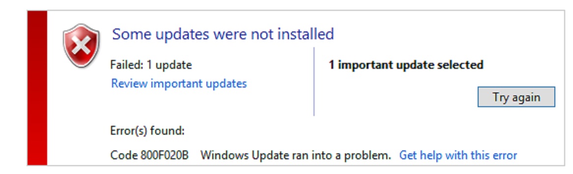 Easy Steps to Fix Windows Update Error Code 800f020b
