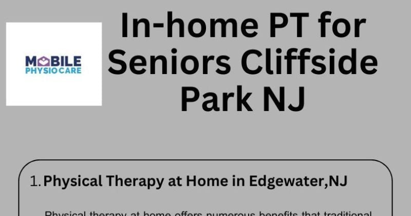 In-home PT for Seniors Cliffside Park NJ