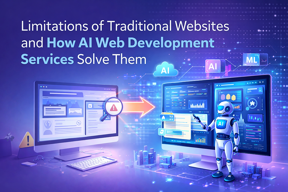 Limitations of Traditional Websites and How AI Web Development Services Solve Them