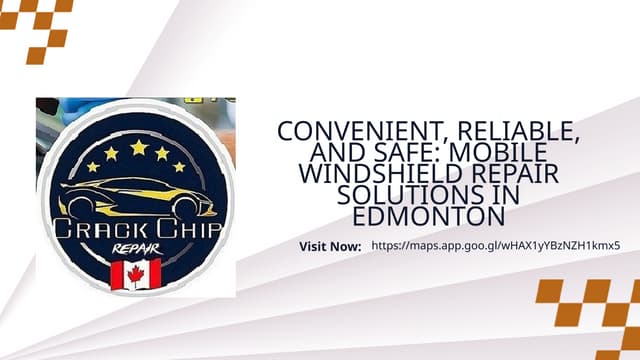 Convenient, Reliable, and Safe Mobile Windshield Repair Solutions in Edmonton.