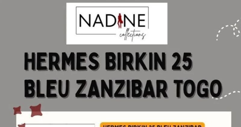 HERMES Birkin 25 Bleu Zanzibar Togo