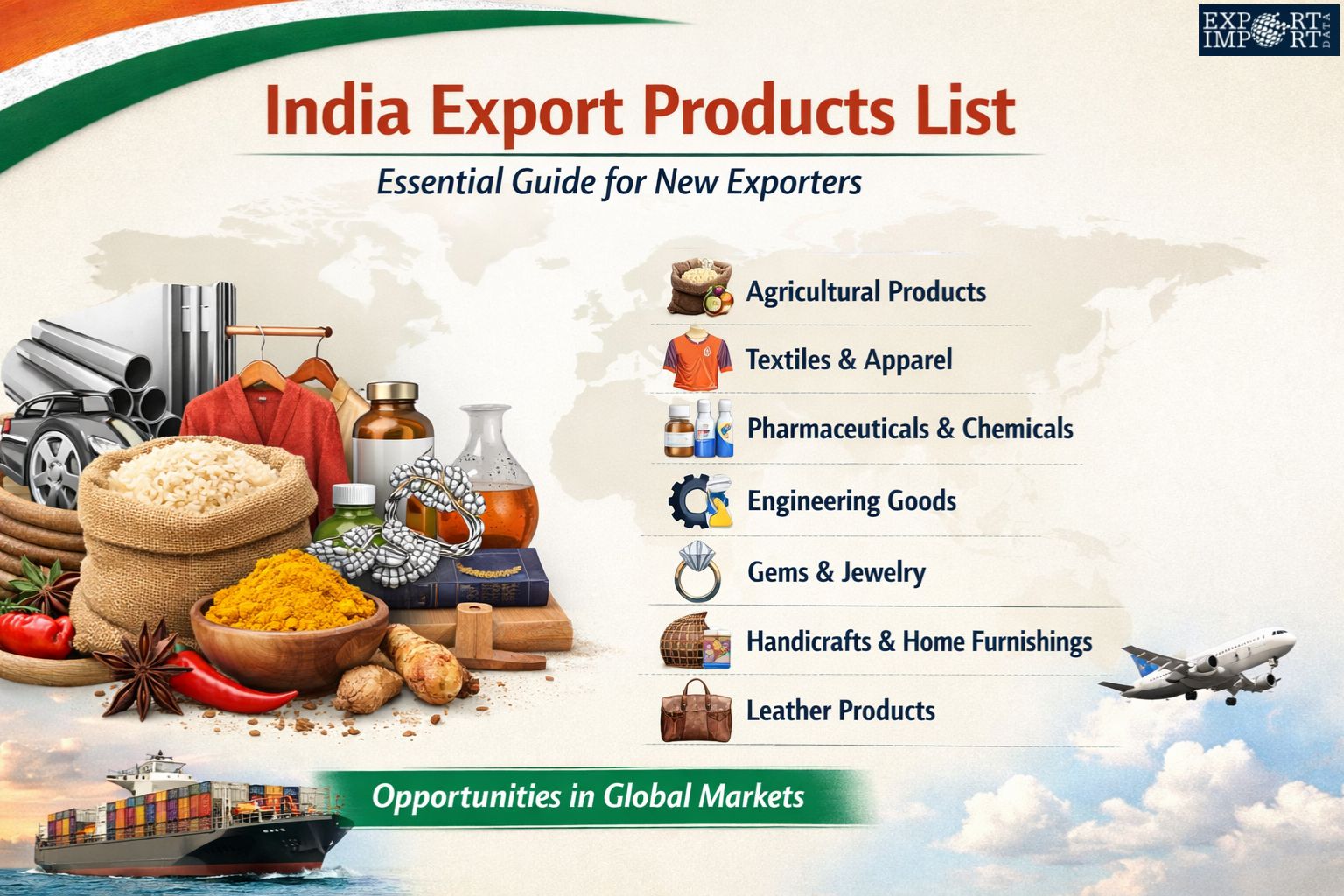 India Export Products List: Essential Guide for New Exporters – exportimportdata