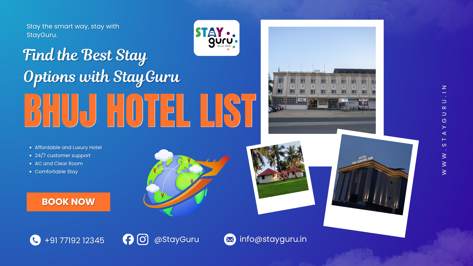 Bhuj Hotel List | Resorts | Budget & Family Hotels 2025-2026