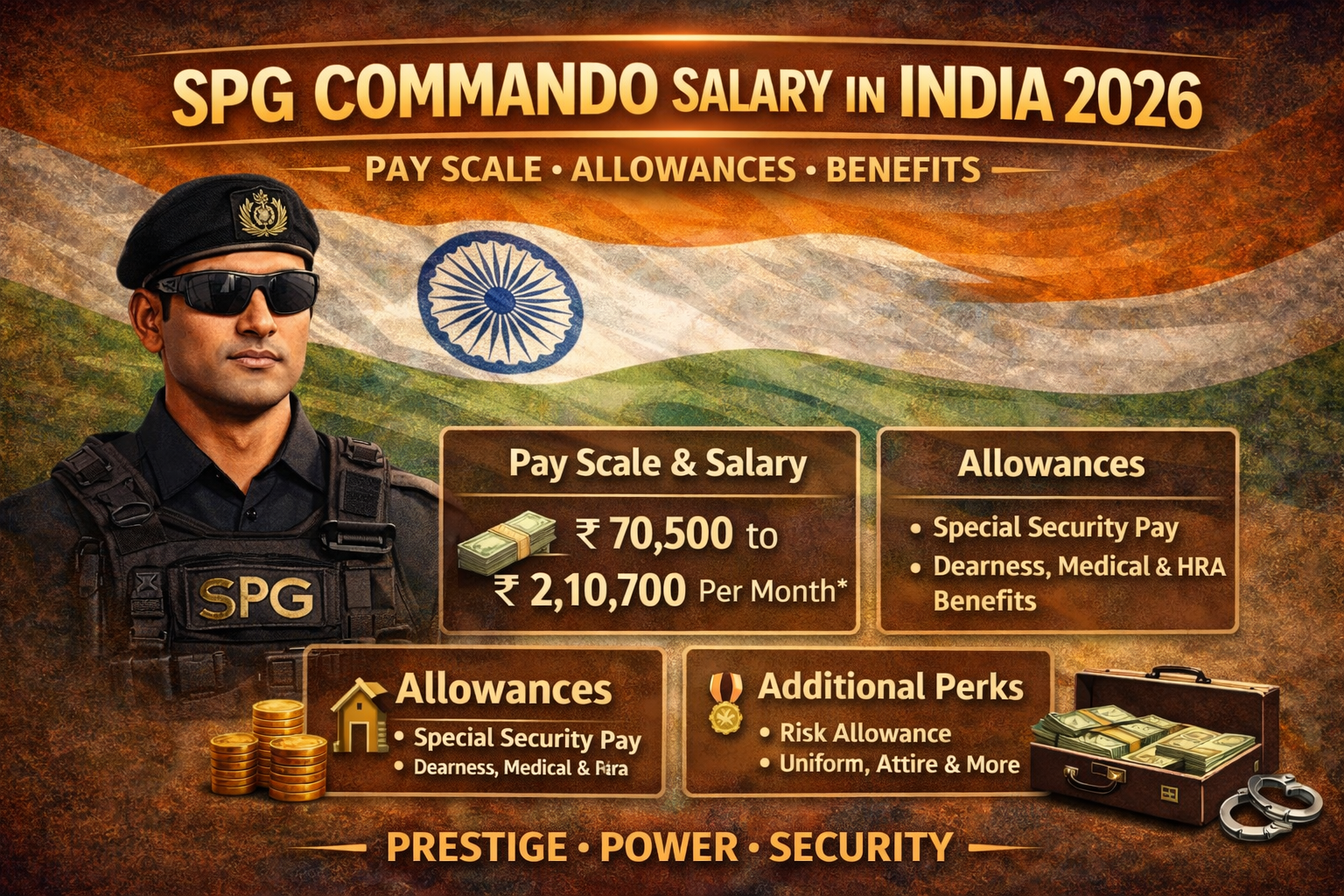 SPG Commando Salary in India 2026: Pay Scale, Allowances & Benefits