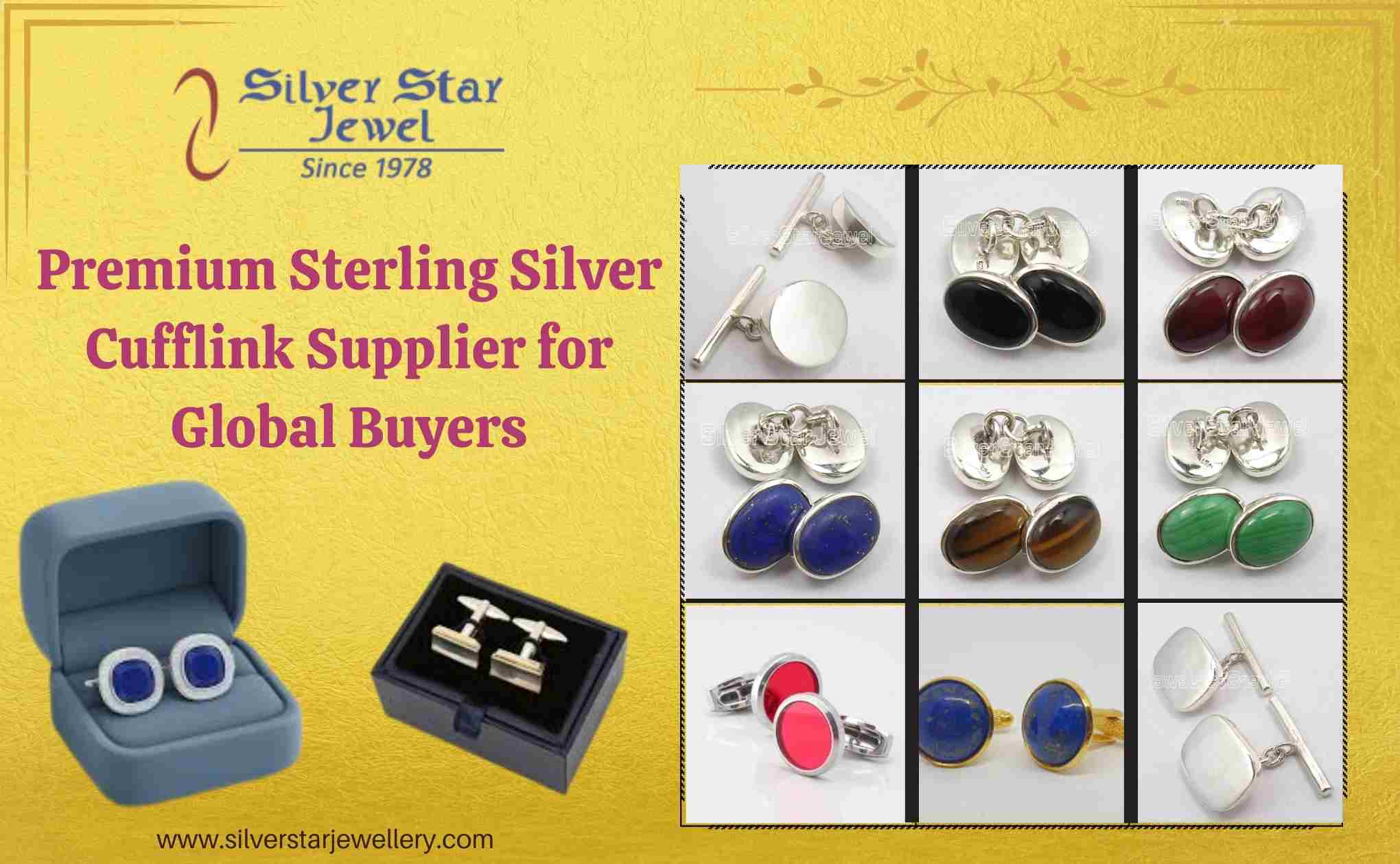 Premium Sterling Silver Cufflink Supplier for Global Buyers
