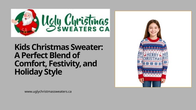 Kids Christmas Sweater A Perfect Blend of Comfort, Festivity, and Holiday Style