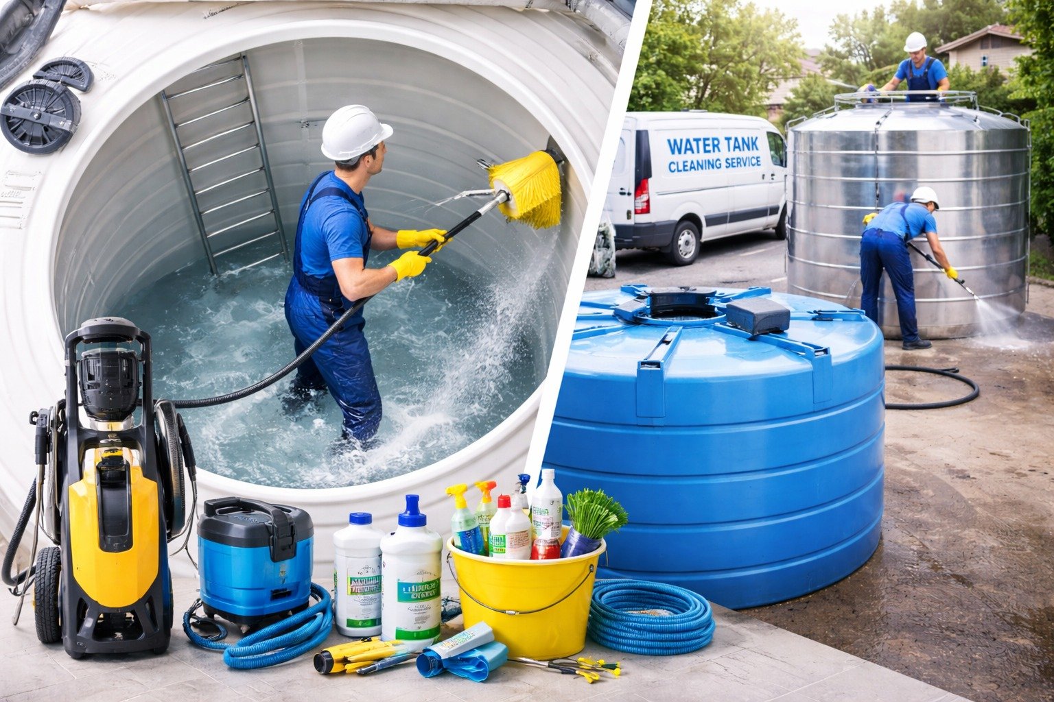 Book Reliable Water Tank Cleaning Service in Noida with Unique Water Tank Cleaners